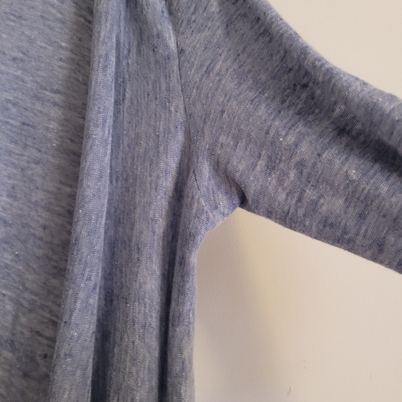 Artisan NY 100% Linen Open Front Lightweight Cardigan Blue - Picture 9 of 13